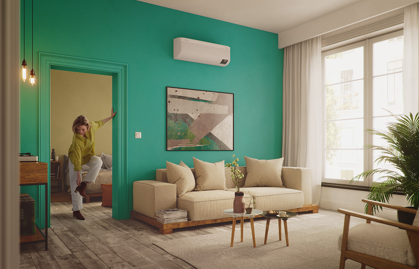 Samsung WindFree Geo installerad i bostad