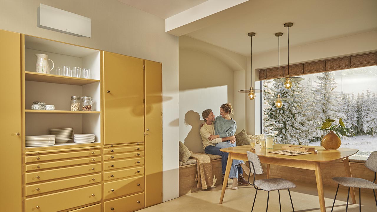Daikin Emura installerad i hemmet