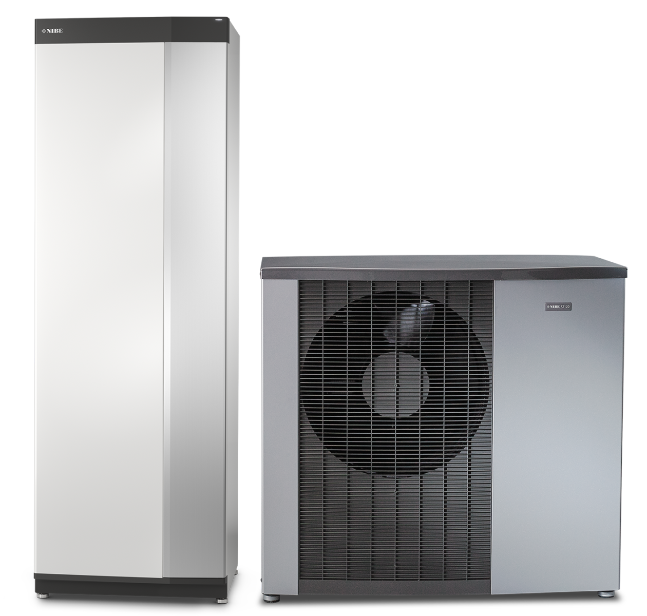 NIBE S2125 utomhusdel med VVM S320 inomhusmodul – komplett system