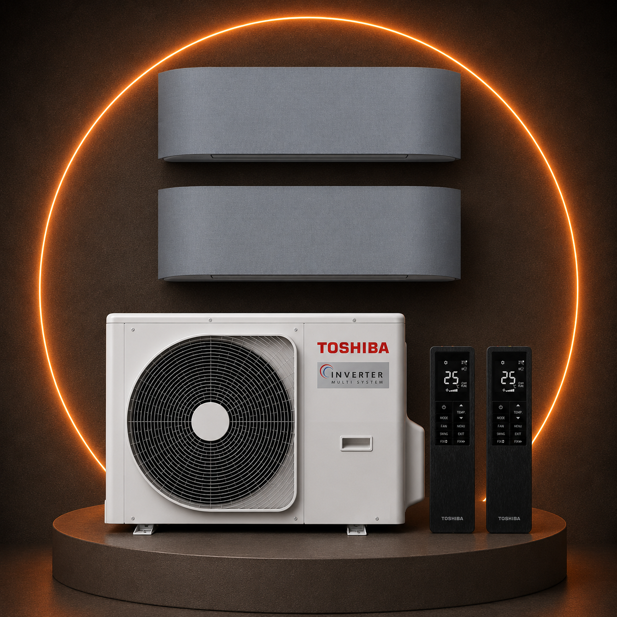 Toshiba Nordisk Multisplit 2M60 med 2 valfria innedelar