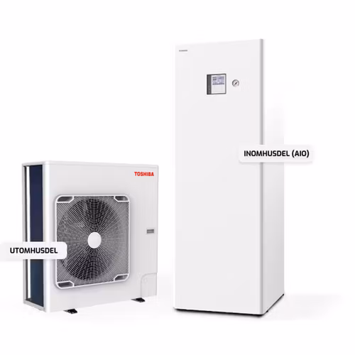 Toshiba Estia AIO Luft-vattenvärmepump 8-14 kW